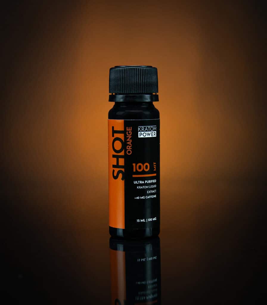 Kratom Shot 100mg MIT + 40mg kofein Orange