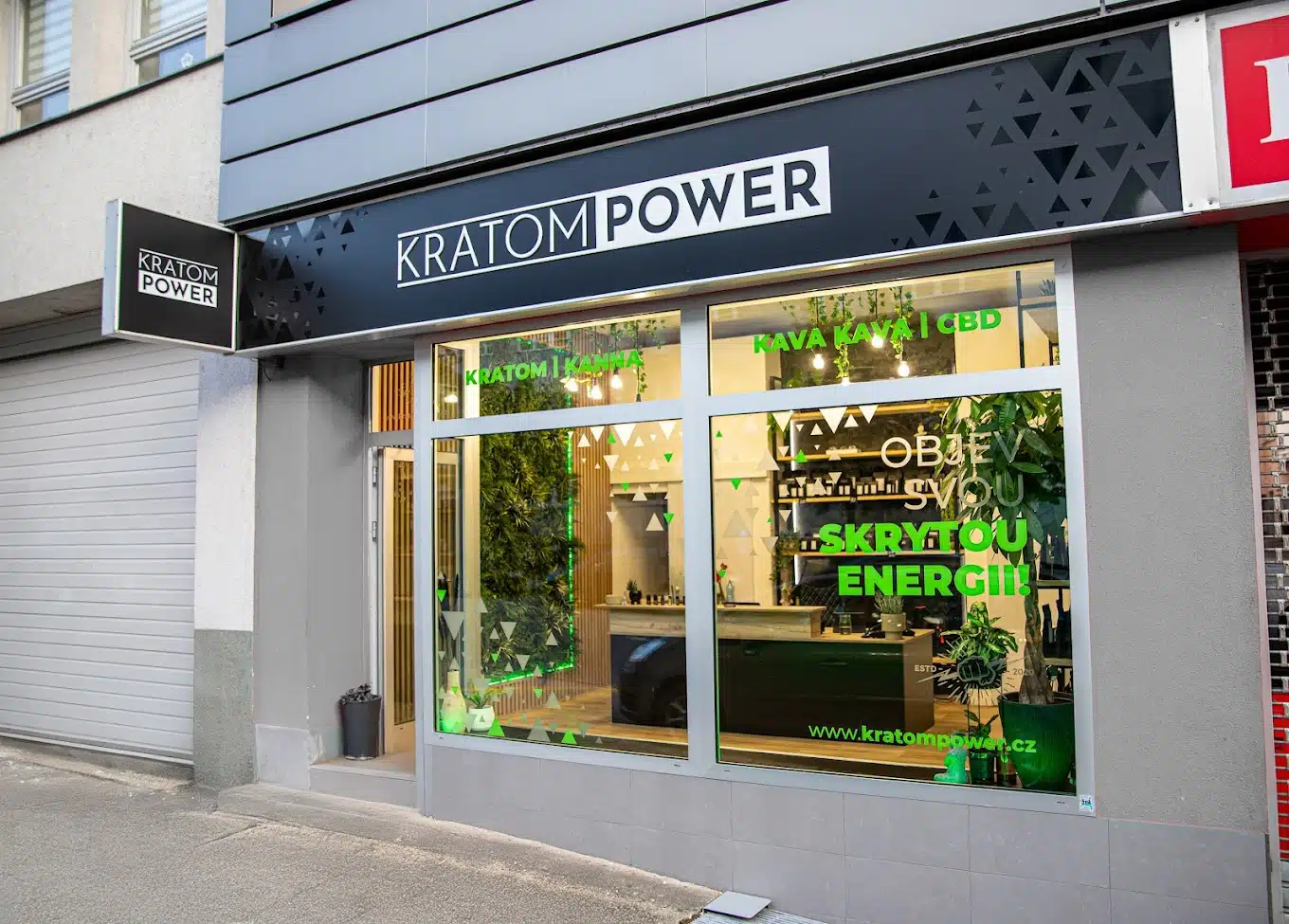 Kamenná prodejna KRATOMPOWER ve Zlíně